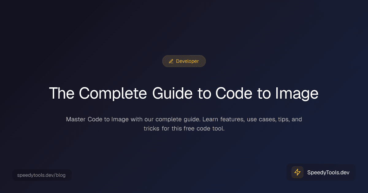 The Complete Guide to Code to Image