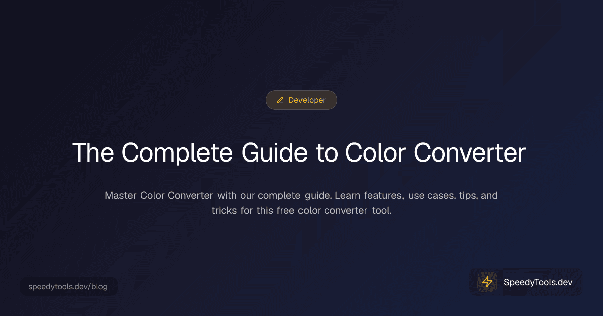 The Complete Guide to Color Converter