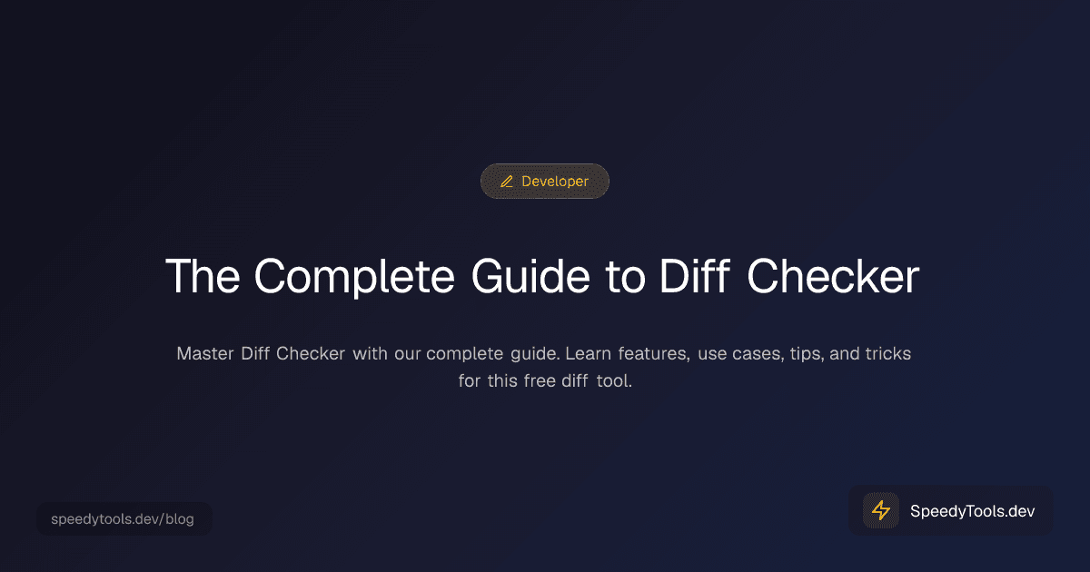 The Complete Guide to Diff Checker
