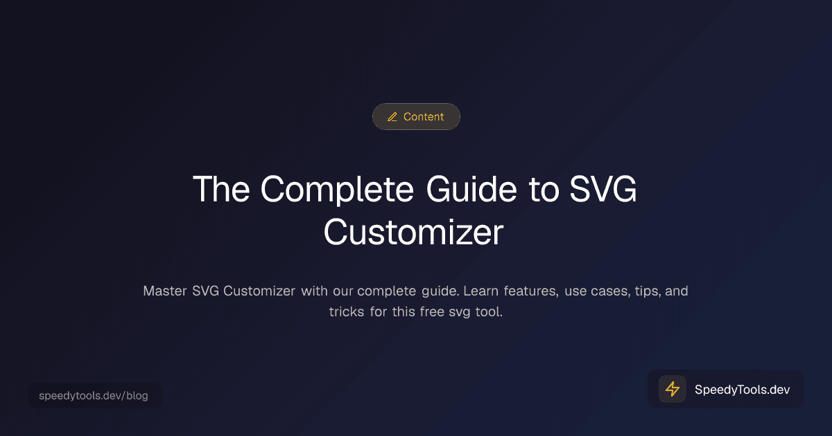 The Complete Guide to SVG Customizer