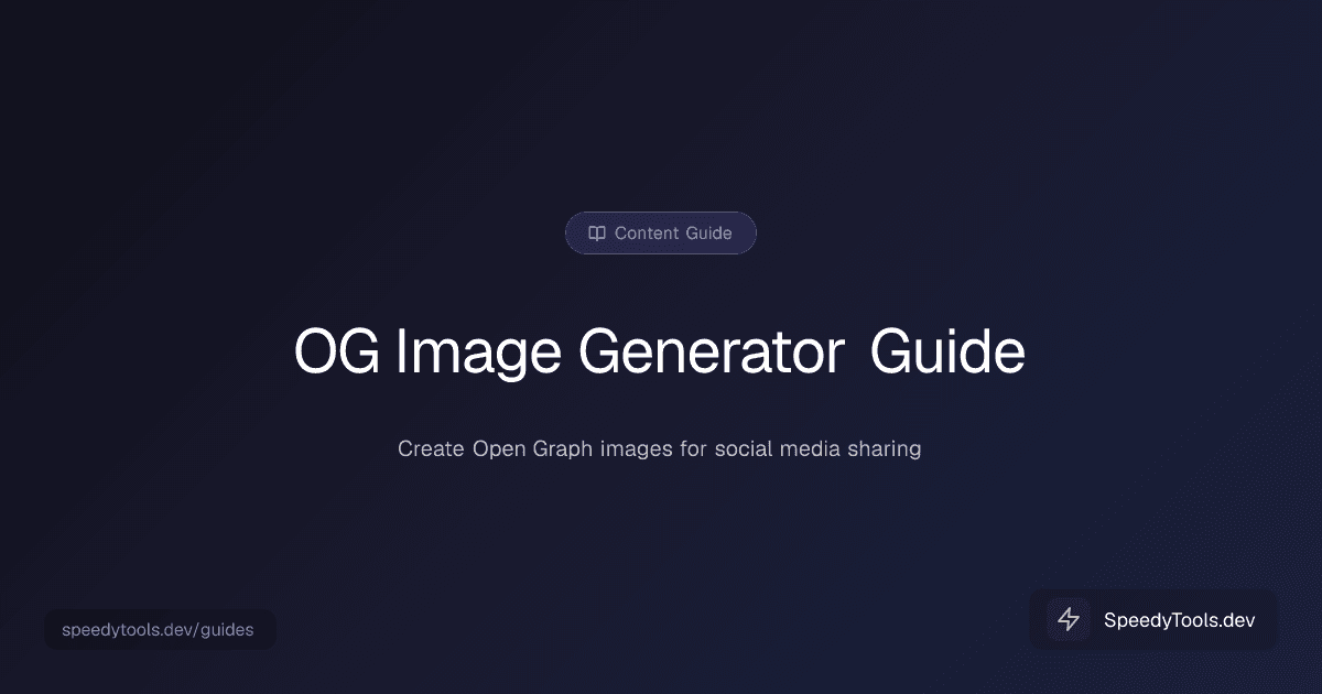 OG Image Generator guide