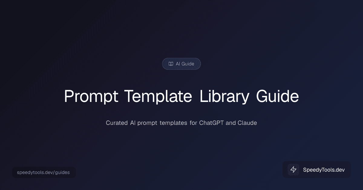Prompt Template Library guide
