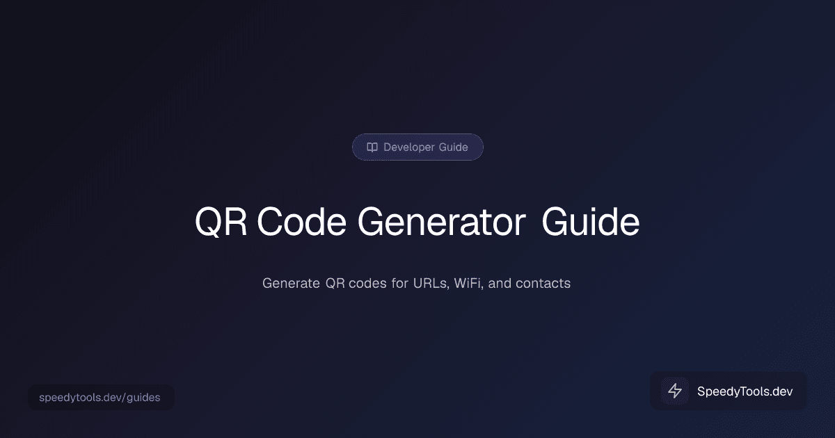 QR Code Generator guide