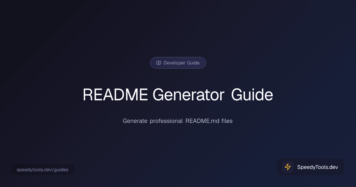 README Generator guide