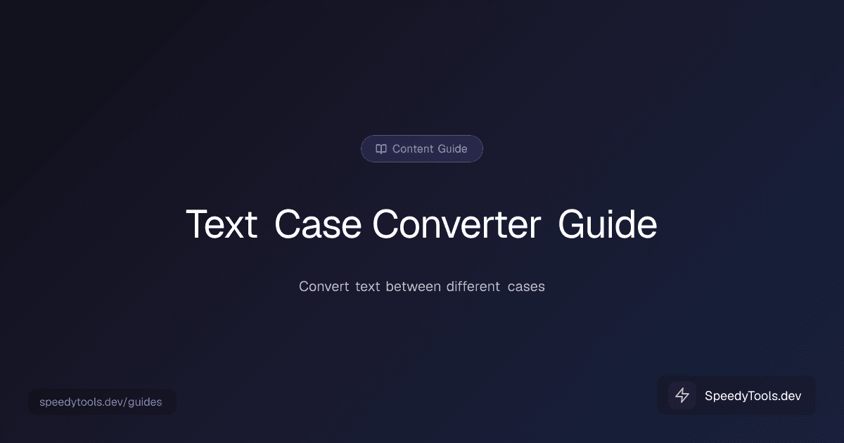 Text Case Converter guide